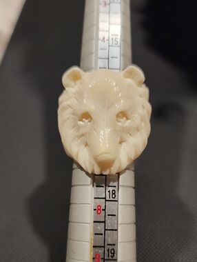 Small Pets Cream Bear Head Chew Toy